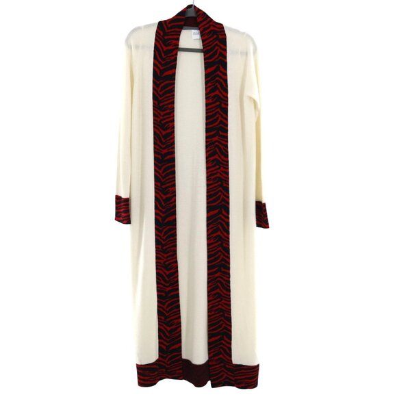 Madeleine Thompson Wool Cashmere Duster Cardigan Women S Cream Quiet Luxury Prep - Picture 1 of 12